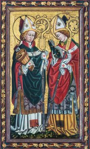 Saint Rupert (with the salt barrel) and Another Bishop by Unbekannt Unbekannt